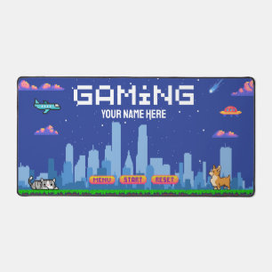 Retro Jeu Pixel Art Desk Mat - Configuration du jo
