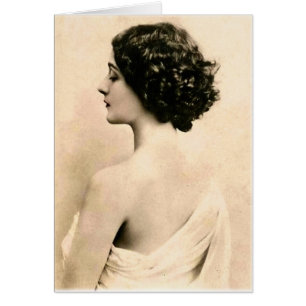 Rétro jeune femme vintage de photographie d'art de