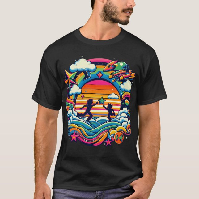 Retro Joy T-Shirt Design (Devant)