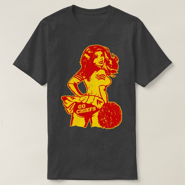 Retro Kansas City Pom-pom girl Baseball TShirt (Design devant)