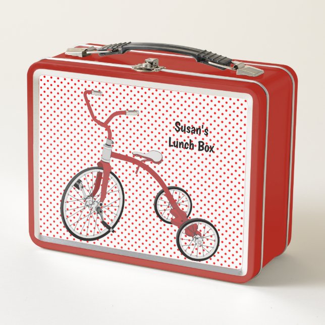Retro Kids tricycle Lunch Box Style Box (Devant)