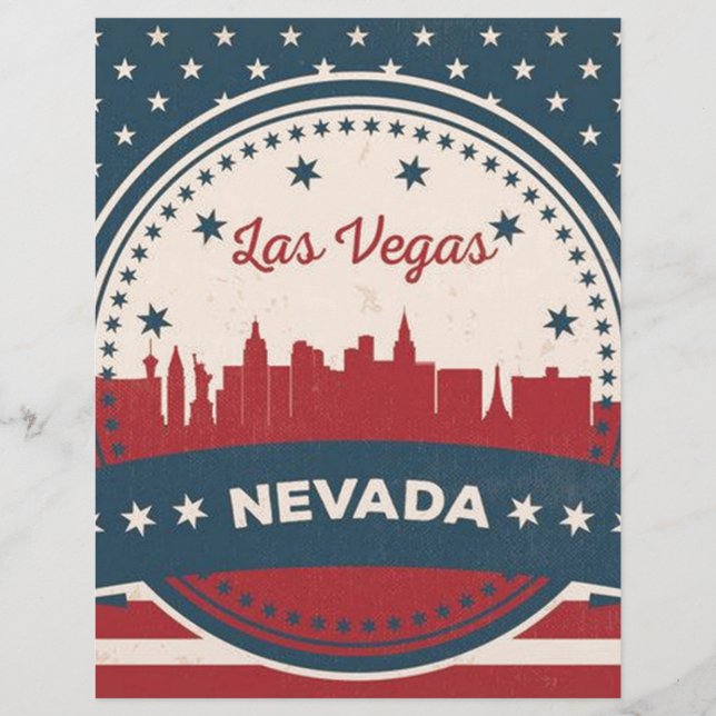 Rétro Las Vegas Skyline (Devant)