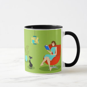 Retro Lecture femme Ringer Mug