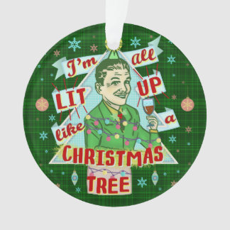 Rétro Lit potable d'homme d'humour de Noël drôle