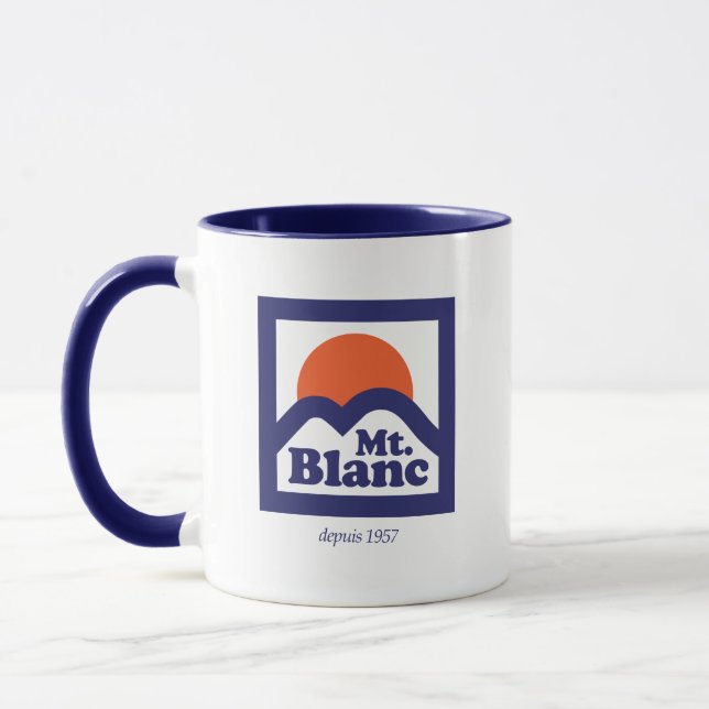 Rétro logo de Mont Blanc de tasse classique (Gauche)