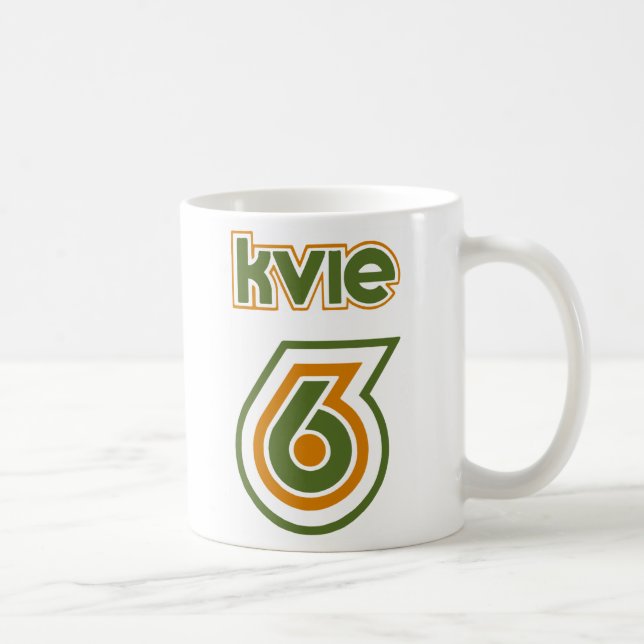 Rétro logo des années 70 de tasse de KVIE (Droite)