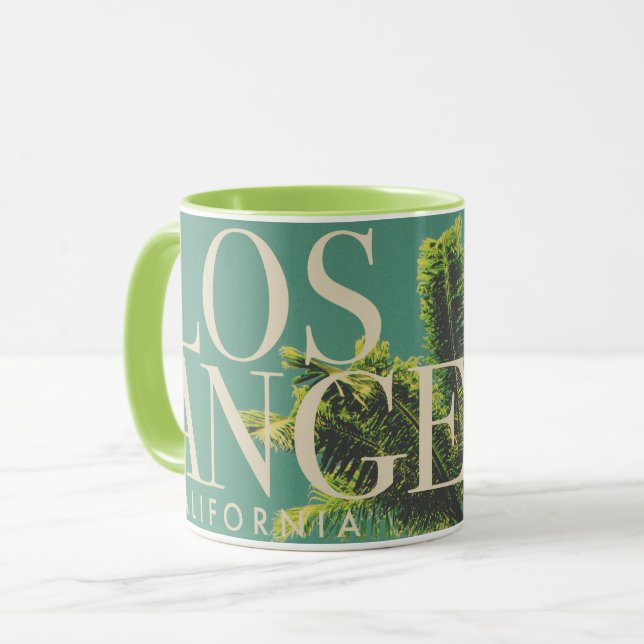 Retro Los Angeles Mug (Devant gauche)
