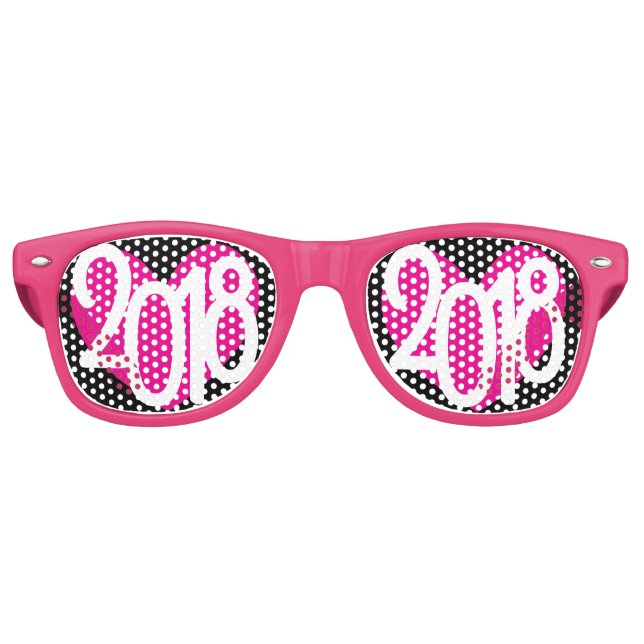 Retro Lunettes de fête de l'amour du Nouvel An 2018 (Devant)