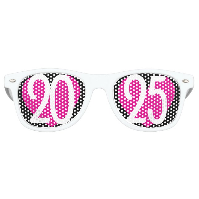 Retro Lunettes de fête de l'amour du Nouvel An 2025 (Devant)