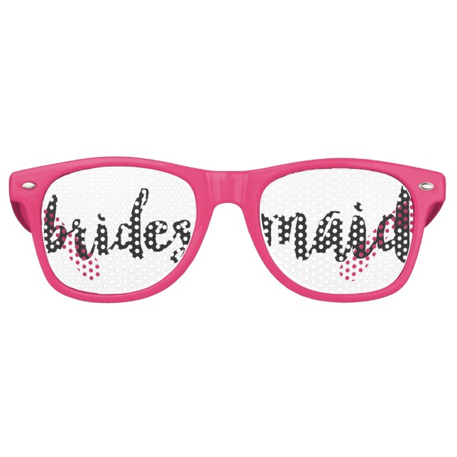 Retro Lunettes de fête de mariage de servante de la main (Devant)