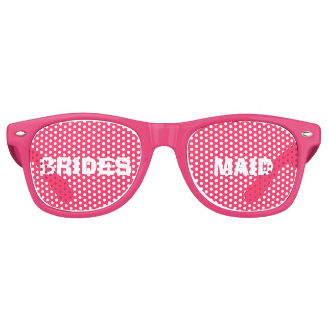 Retro Lunettes de vue de la Fête des servantes rose et b (Devant)