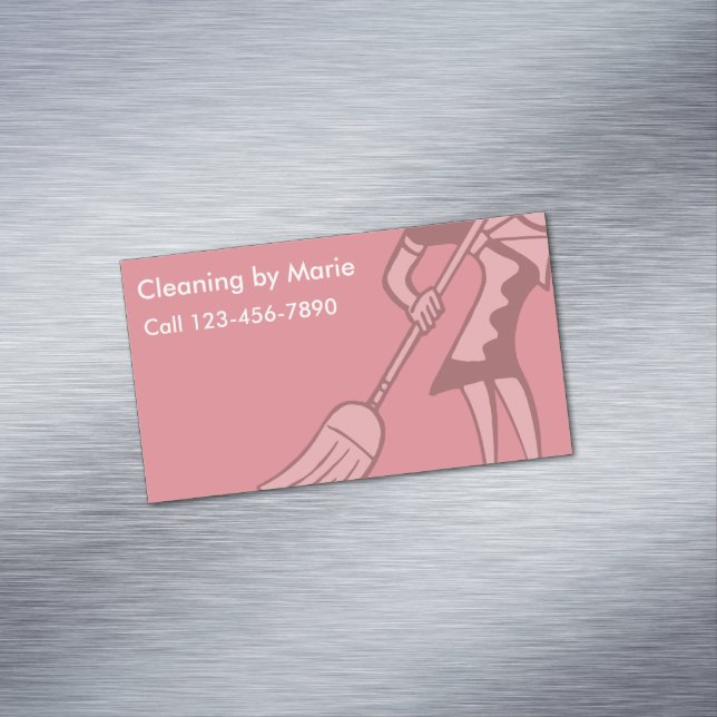 Rétro magnet d'affaires de nettoyage (In Situ)