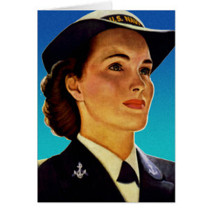 Rétro marine militaire vintage de vagues de femmes