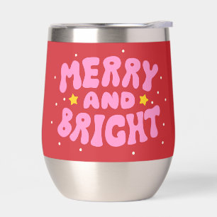 Retro Merry et Bright Holiday Design