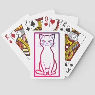 Retro Miami Cat - Mini Cartes de Jeu