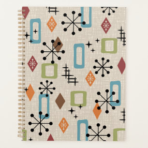 Retro Mid-Century moderne Atomique Abstrait Motif