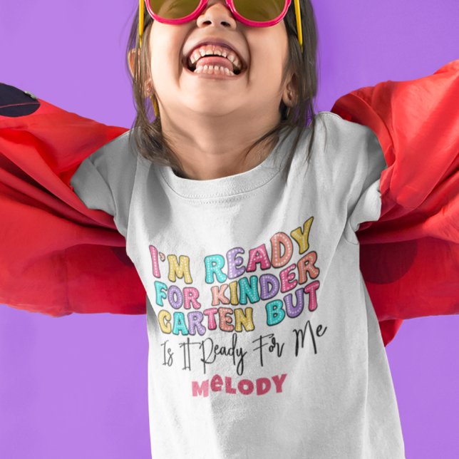 Rétro mignon retour à l'école maternelle t-shirt (Créateur téléchargé)