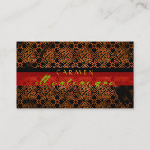 Rétro modèle grunge élégant de carte de visite