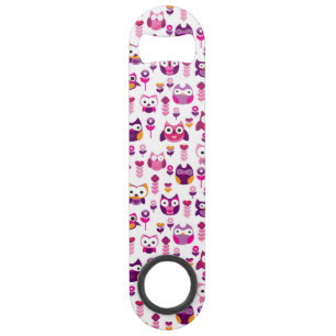 rétro motif coloré d'oiseau de hibou