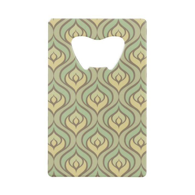 Rétro motif vert et jaune vintage (Devant)