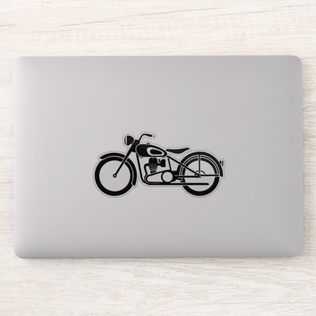 Retro Motorbike Lover Cadeau Idea autocollant (Ordinateur)