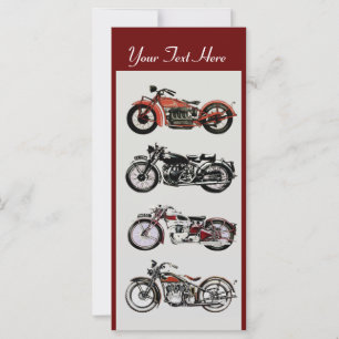 RETRO MOTORCYCLES PARTI Rouge Noir Blanc Gris