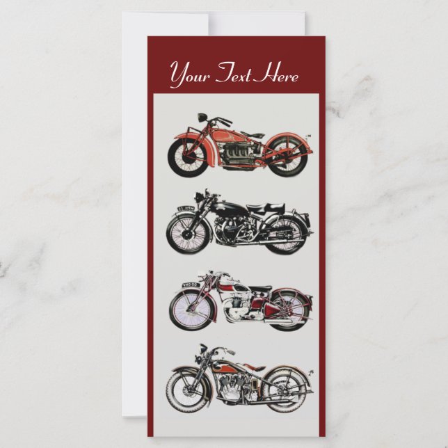 RETRO MOTORCYCLES PARTI Rouge Noir Blanc Gris (Devant)