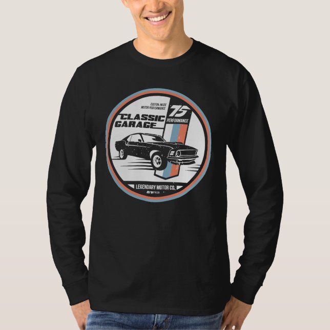 Retro Muscle Car Revival T-shirt (Devant)