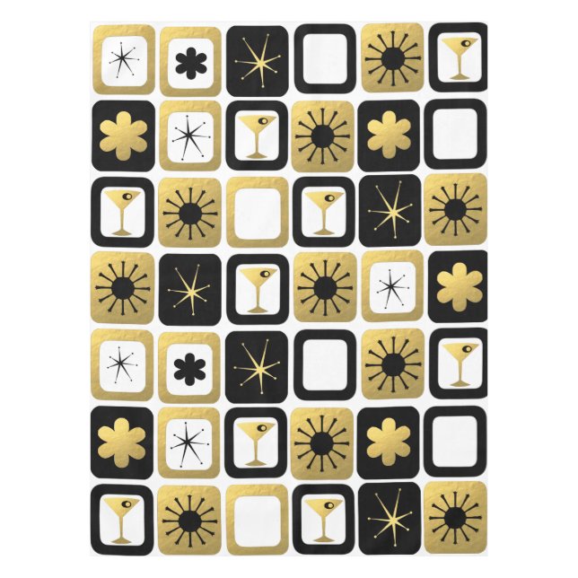 Rétro nappe fascinante d'or (Devant)