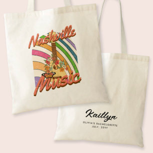 Retro Nashville Bachelorette Sac fourre-tout perso