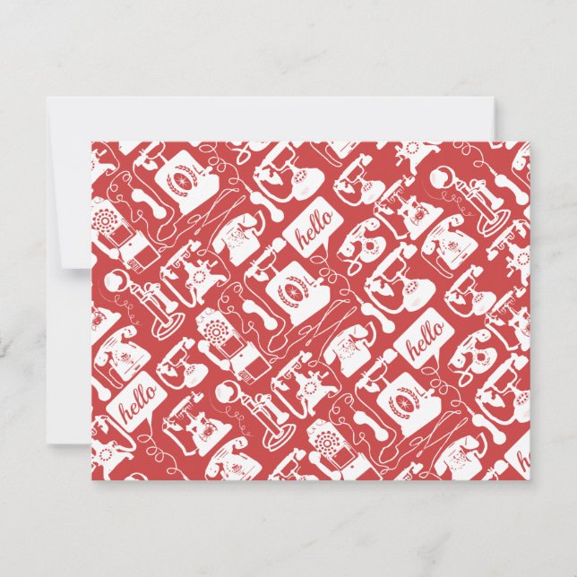 Rétro n'importe quel Motif téléphonique couleur (Devant)