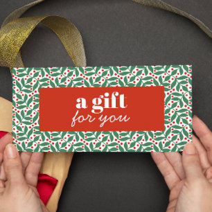 RETRO NOËL BERRIES ROUGES VERT FEUILLE SPÉCIAL