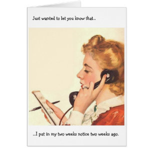 Retro Office - Avis de deux semaines,