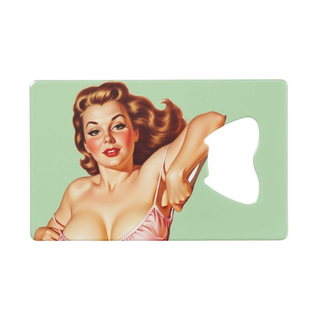 Retro Old School Pin-up girl Art (Devant (Horizontal))