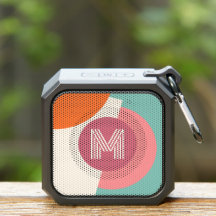 Retro Orange rose Turquoise Turquoise bleu vert Ar