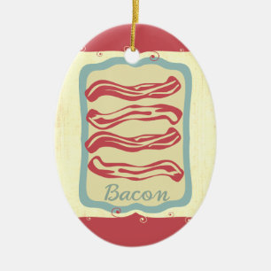 Rétro ornement de Noël de lard d'icône de