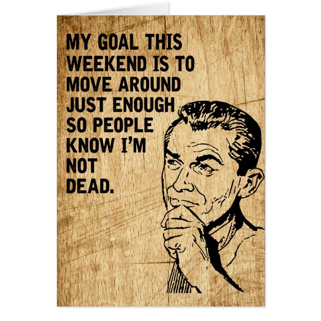 Rétro papa paresseux rustique de détente de fête (Devant)