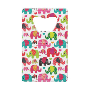 rétro papier peint de motif d'enfants d'éléphan