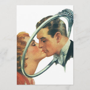 Rétro partie vide vintage de faire-part de