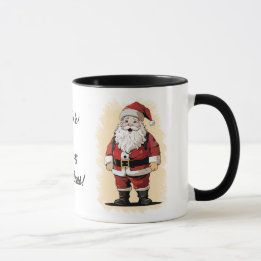 Retro Père Noël Christmas Mug
