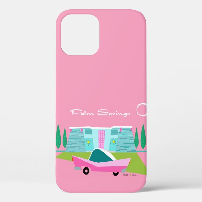 Retro Pink Palm Springs iPhone / coque ipad (Verso)