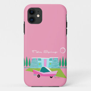 Retro Pink Palm Springs iPhone / coque ipad