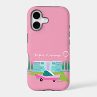 Retro Pink Palm Springs iPhone / coque ipad