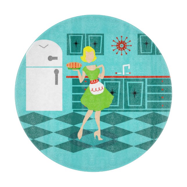 Rétro planche à découper de cuisine (Devant)