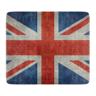Rétro planche à découper de drapeau britannique