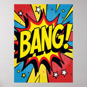 Retro Pop Art 'BANG ! ' Poster d'action