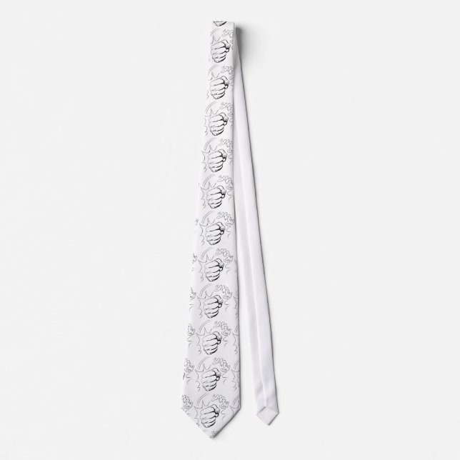 Retro Pop Art Comic Smash Sketch Cravate (Devant)