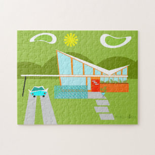 Rétro puzzle de Chambre de Palm Springs