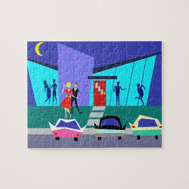 Rétro puzzle de partie de Chambre ouverte (Horizontal)