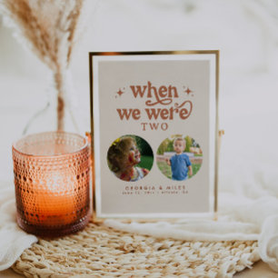 Rétro Quand Nous Étions Âge Bébé Numéro de tableau